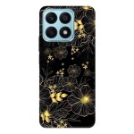Honor X8A 4G кейс Златни цветя