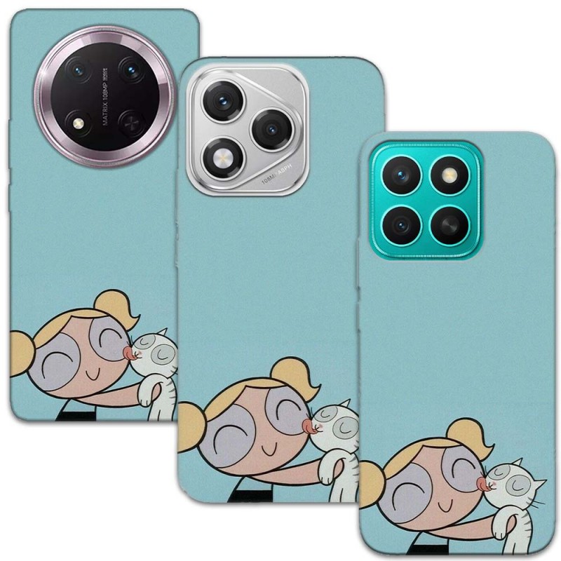 Калъфче за Honor - Бъбълс и коте