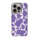 iPhone 15 Pro калъф - Purple Cow Print