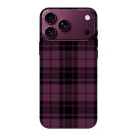 Iphone 18 Pro Max калъф - Тъмнолилаво каре