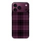 Iphone 18 Pro Max калъф - Тъмнолилаво каре