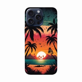 iPhone 16 Pro Max калъф - Sunset Palms