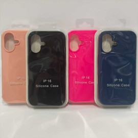 Цикламен силиконов кейс за iPhone 16