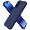 Тъмно син силиконов кейс за iPhone 16