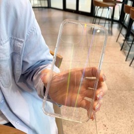 Прозрачен кейс за iPhone с лъскав ефект