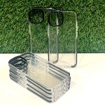 Прозрачен кейс с черен борд за iPhone