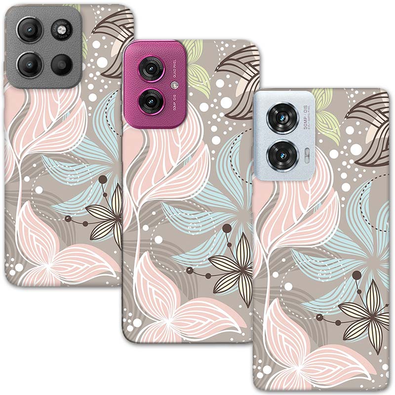 Кейс за Motorola 523 Art Flowers