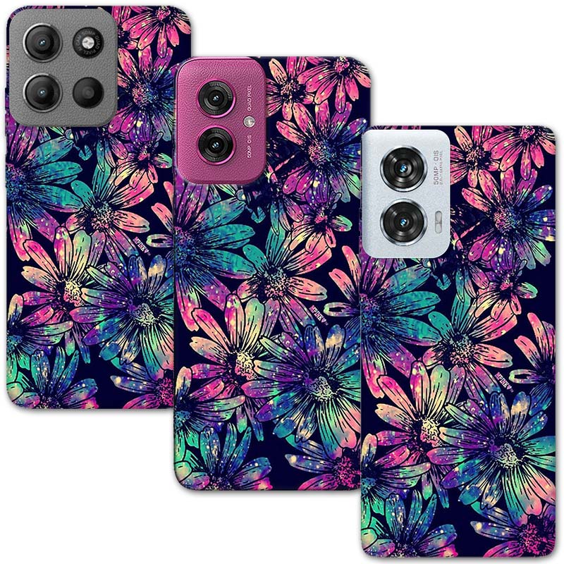 Кейс за Motorola 521 Dark Flowers