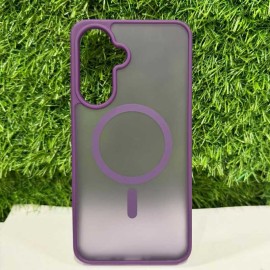 Тъмно Лилав Magsafe кейс за Samsung A36