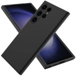 Черен силиконов калъф за Samsung S25 Ultra