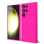 Цикламен силиконов калъф за Samsung S25 Ultra