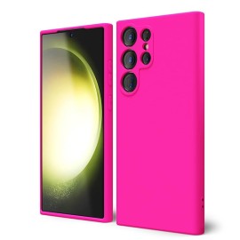 Цикламен силиконов калъф за Samsung S25 Ultra