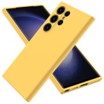 Жълт силиконов калъф за Samsung S25 Ultra