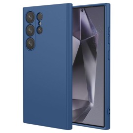 Тъмно син силиконов калъф за Samsung S25 Ultra