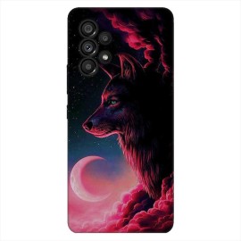 Калъфче за Samsung 101+55 вълк и луна