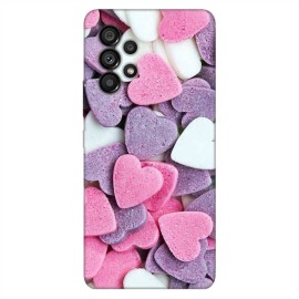 Калъфче за Samsung 221 розови и лилави сърца