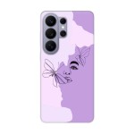 Samsung S26 Ultra калъф - Lavender Butterfly Silhouette