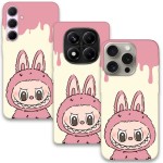 Розов Labubu калъф за телефон