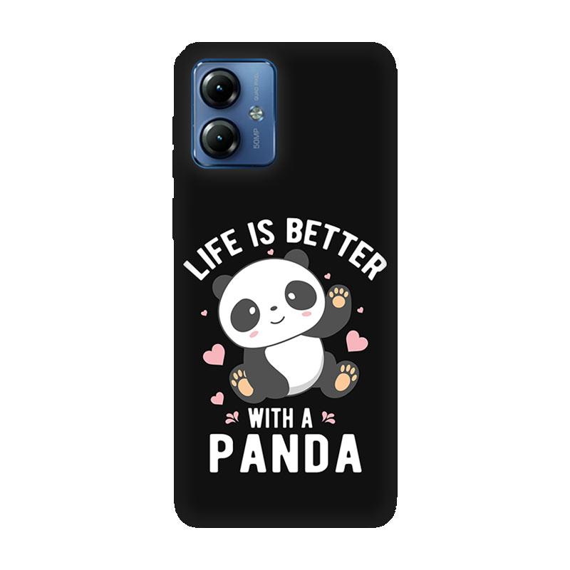 Motorola Moto G14 калъф Better With Panda