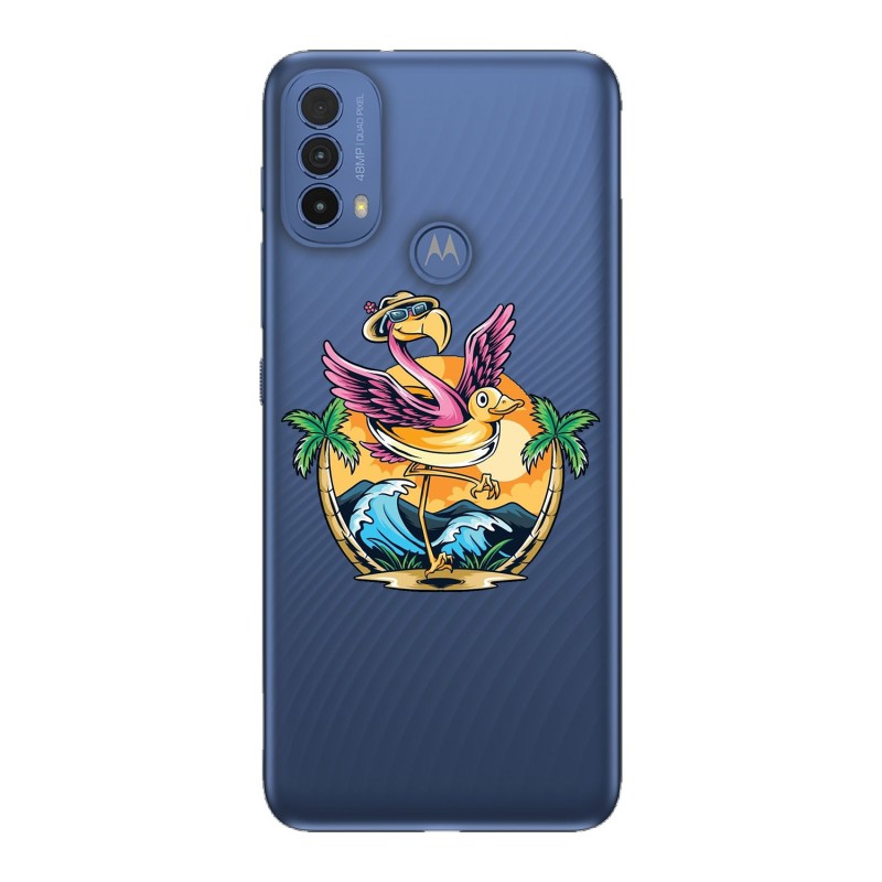 Motorola Moto E30 кейс Фламинго
