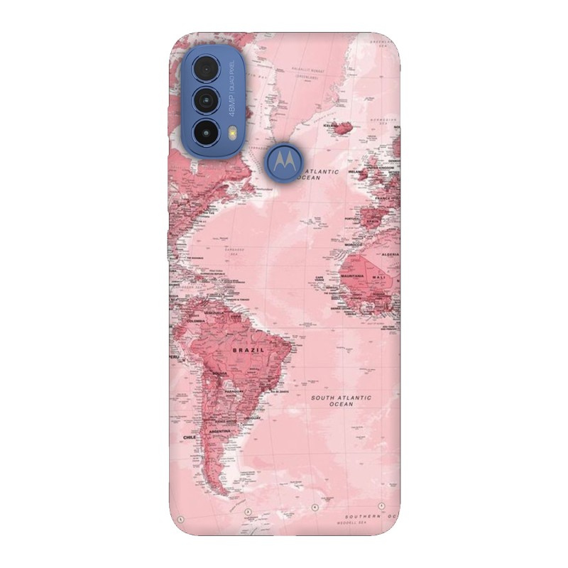 Motorola Moto E30 кейс Розова карта