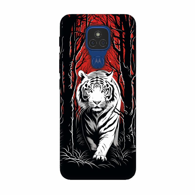 Motorola Moto E7 кейс Тигър