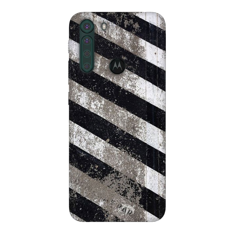 Motorola One Fusion кейс Черно и бяло