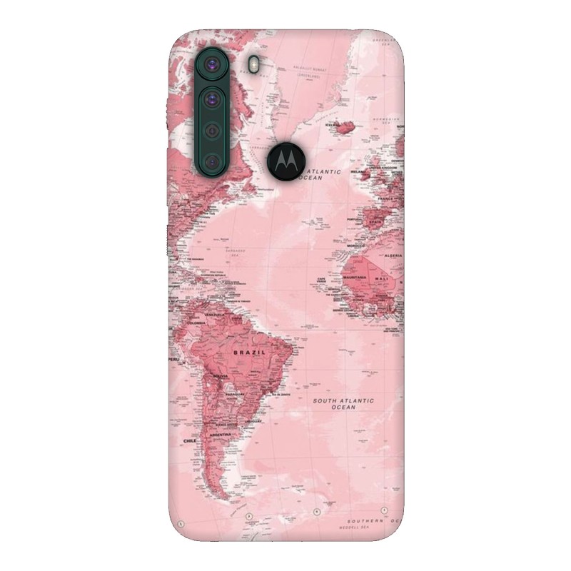 Motorola One Fusion кейс Розова карта