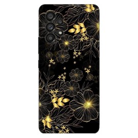 Samsung A53 5G кейс Златни цветя