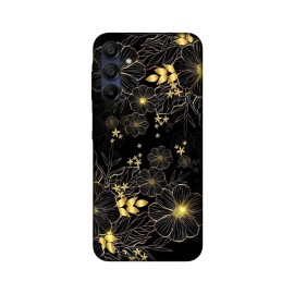 Samsung A15 кейс Златни цветя