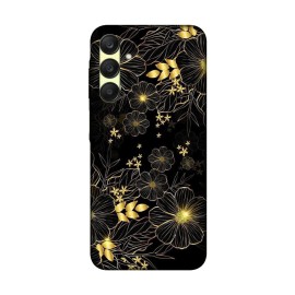 Samsung A25 кейс Златни цветя
