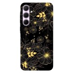 Samsung A35 кейс Златни цветя
