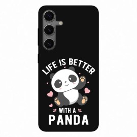 Samsung S24 калъф Better With Panda
