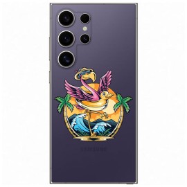 Samsung S24 Ultra кейс Фламинго