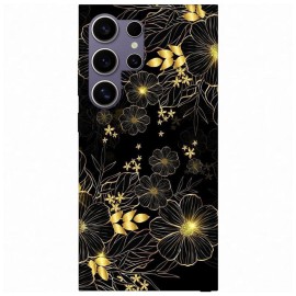 Samsung S24 Ultra кейс Златни цветя