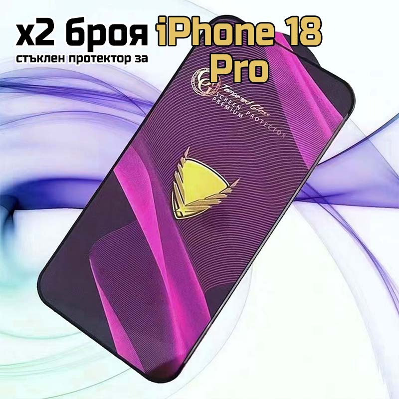 iPhone 18 Pro 9D стъклен протектор