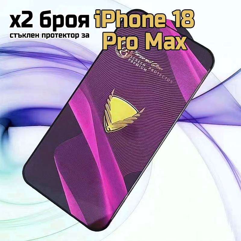 iPhone 18 Pro Max 9D стъклен протектор