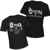 Тениски за двойки King Queen of Everything