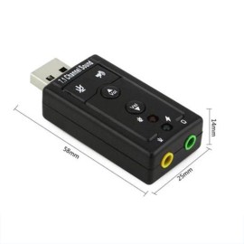 Външна незавизима USB-7.1 канална звукова карта