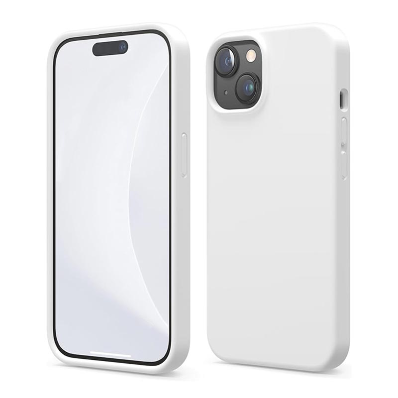 Силиконов бял калъф за iPhone