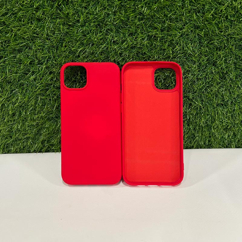 Силиконов червен калъф за iPhone