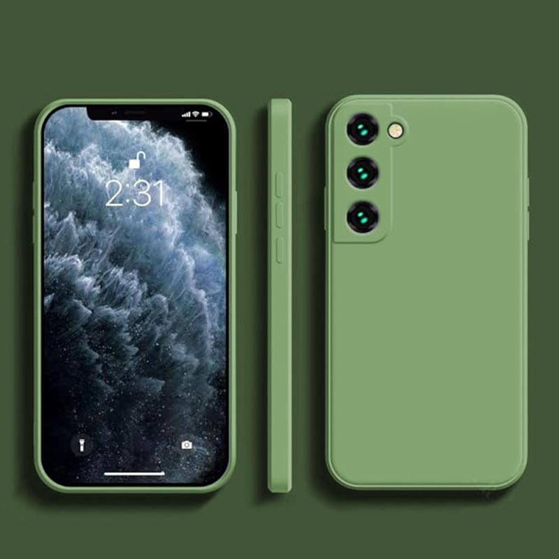 Силиконов зелен калъф за iPhone
