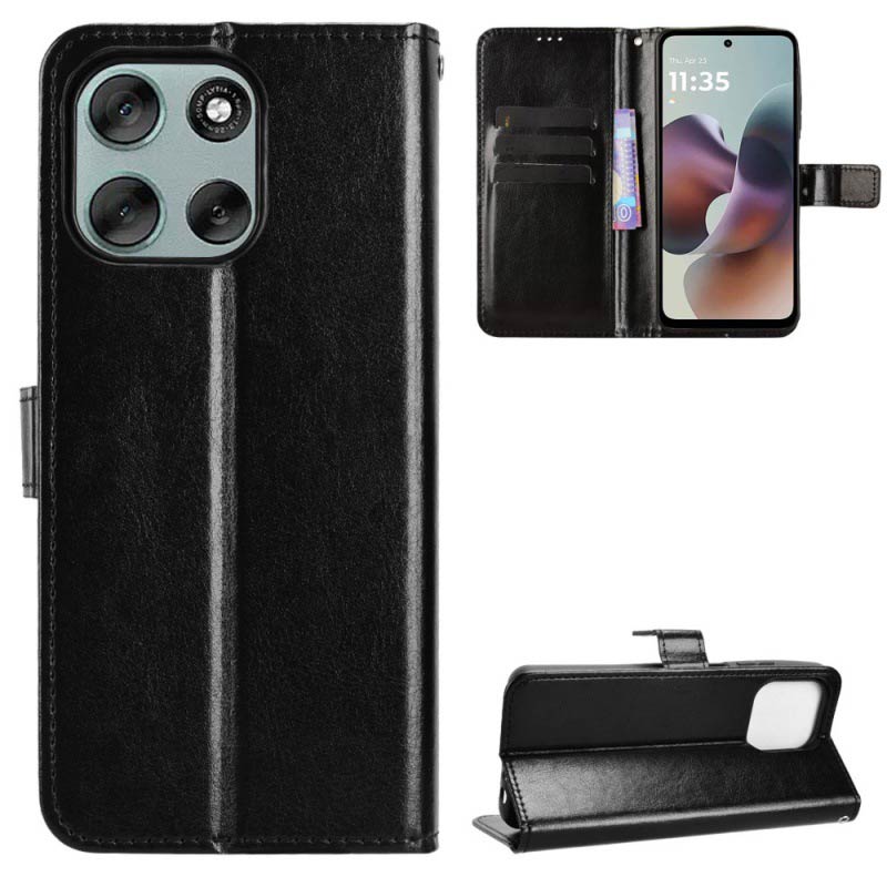 Кожен калъф за Motorola Moto G56