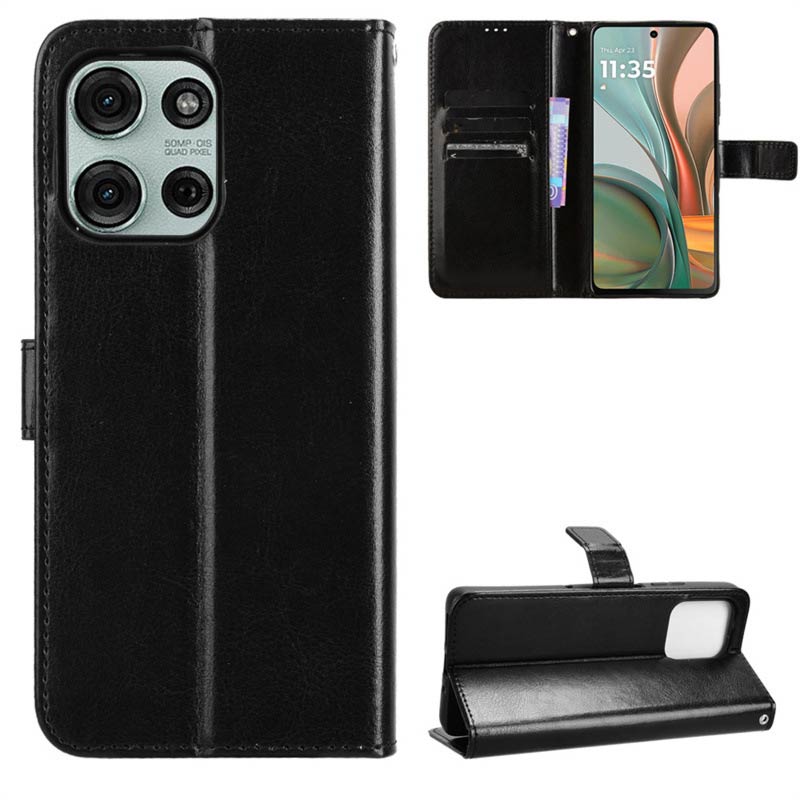 Кожен калъф за Motorola Moto G75
