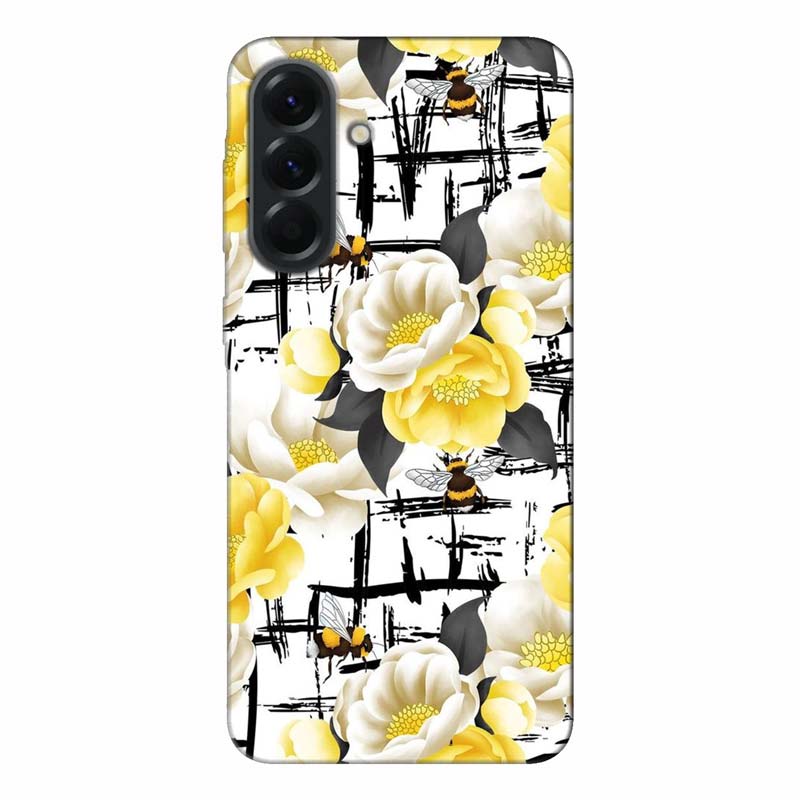 Samsung A57 калъф - Lavender Butterfly Silhouette